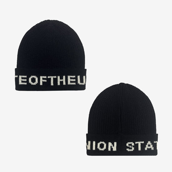 State Of The Union Beanie in Black